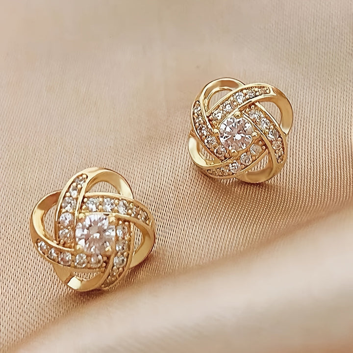 Paarse Klaver Oorbellen