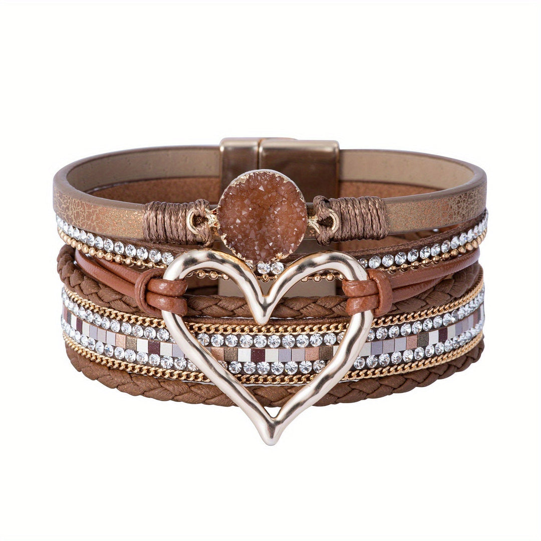 Boho Multilaags Leren Armband