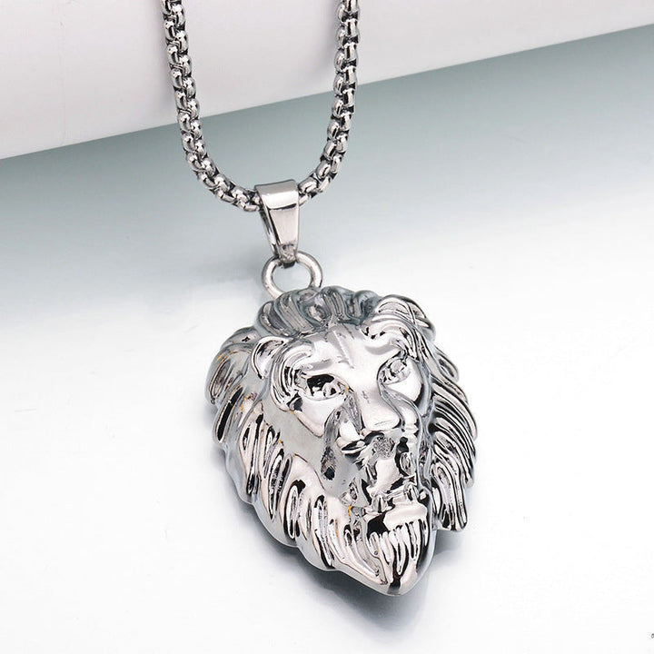 Dominion Leeuw Hanger Ketting | Wit Goud
