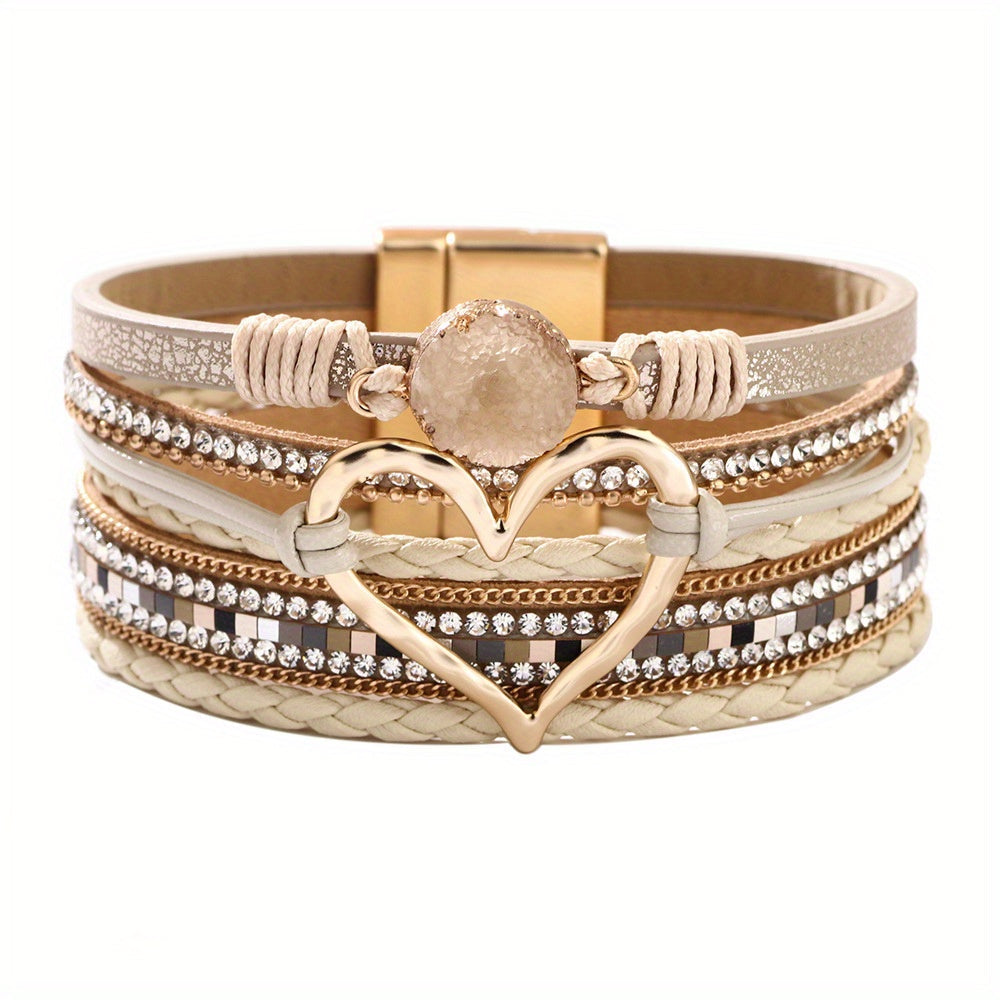 Boho Multilaags Leren Armband