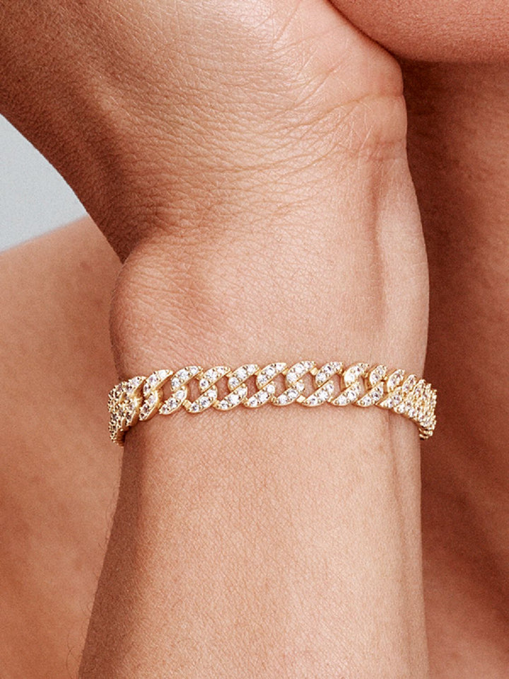 Cuban Armband met Moissanite