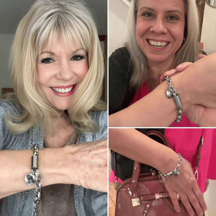 Dikke hartvormige gouden armband