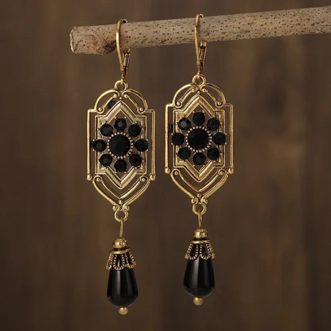 Elegante Hangende Oorbellen met Kristallen