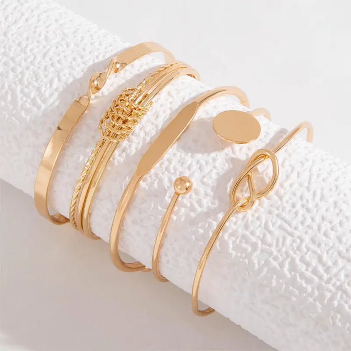 Gouden Armbandenset met Elegante