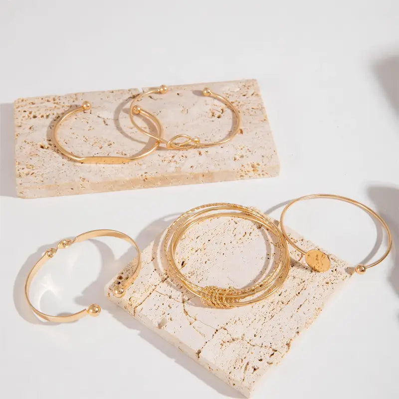 Gouden Armbandenset met Elegante