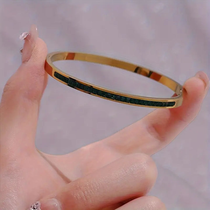 Groen Gouden Armband