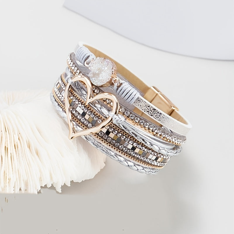 Boho Multilaags Leren Armband