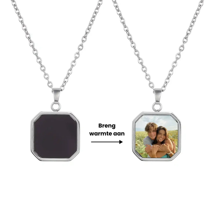 Gepersonaliseerde geheime ketting met foto
