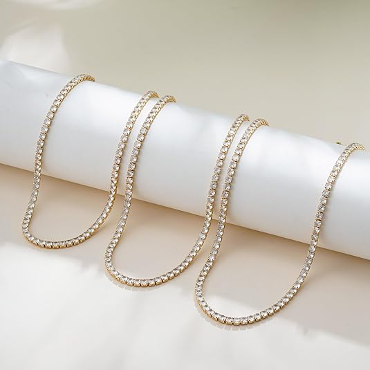 Tennis Ketting in Goud