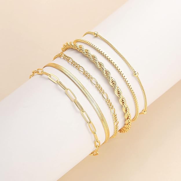 Gouden Isabella Armbandenset