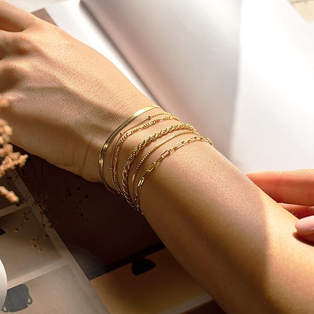 Gouden Isabella Armbandenset