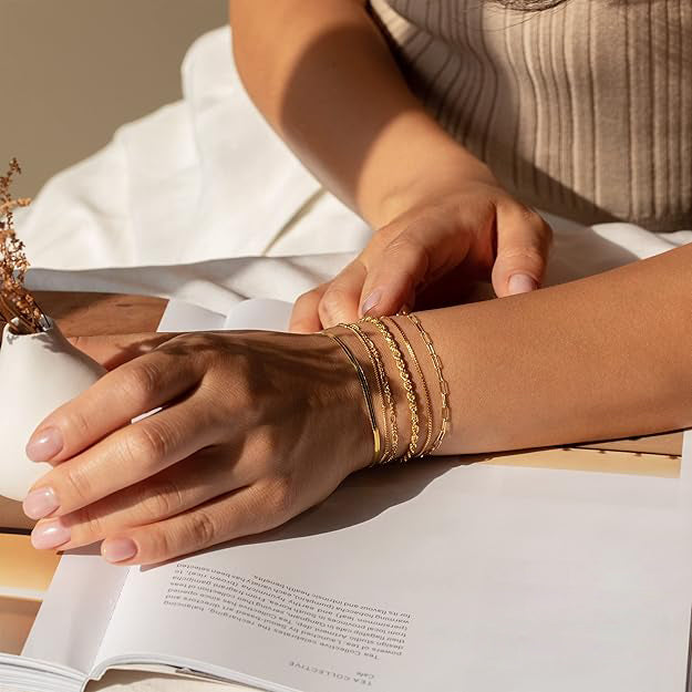 Gouden Isabella Armbandenset
