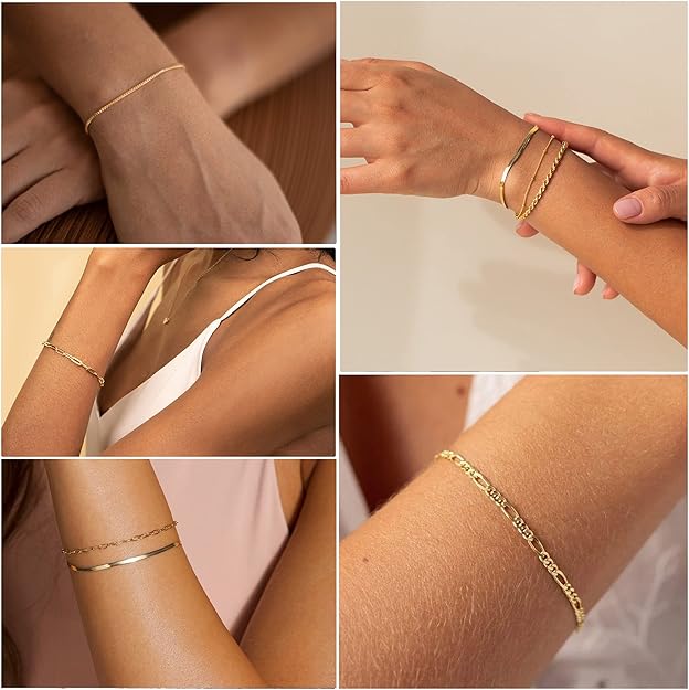 Gouden Isabella Armbandenset