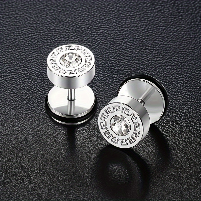 Theron Keyline Stud Earring | Wit Goud