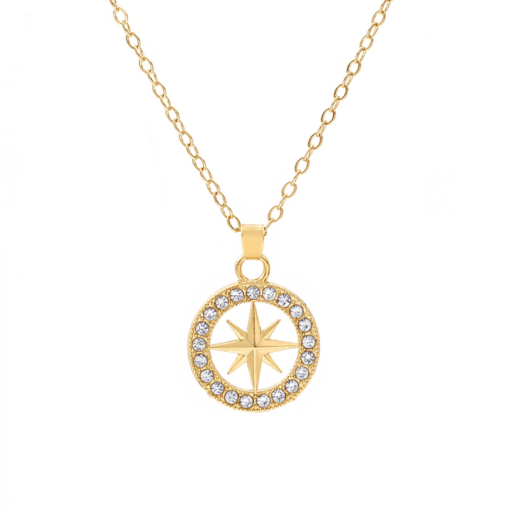 Noordster Hanger Ketting | Goud