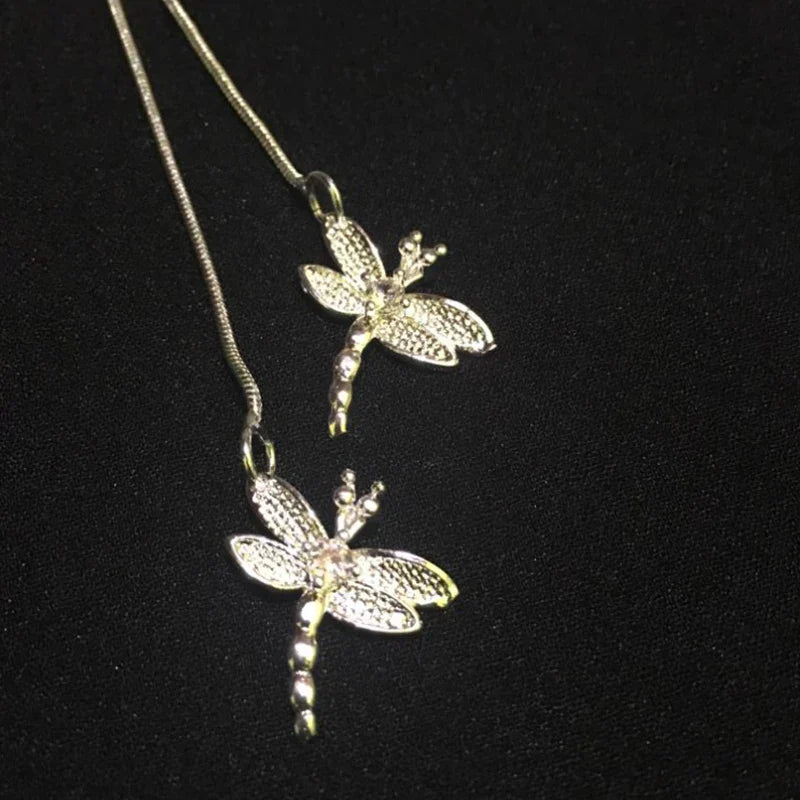Halsketting met Libelle Hanger van Sterling Zilver