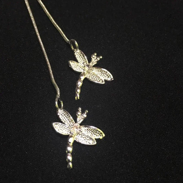 Halsketting met Libelle Hanger van Sterling Zilver