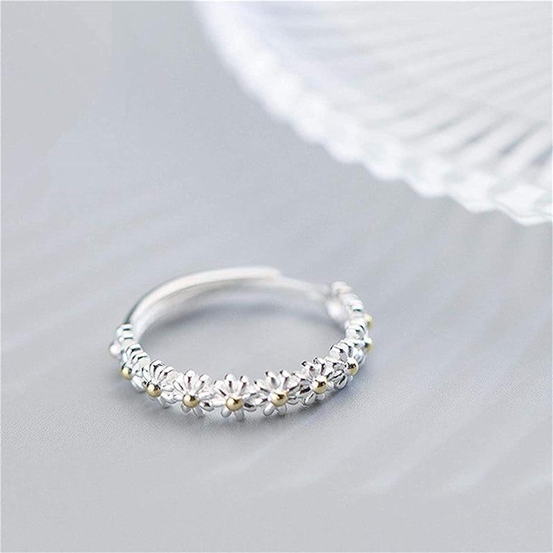 Marguerite Ring – Zilver & Geschilderde Zachtheid