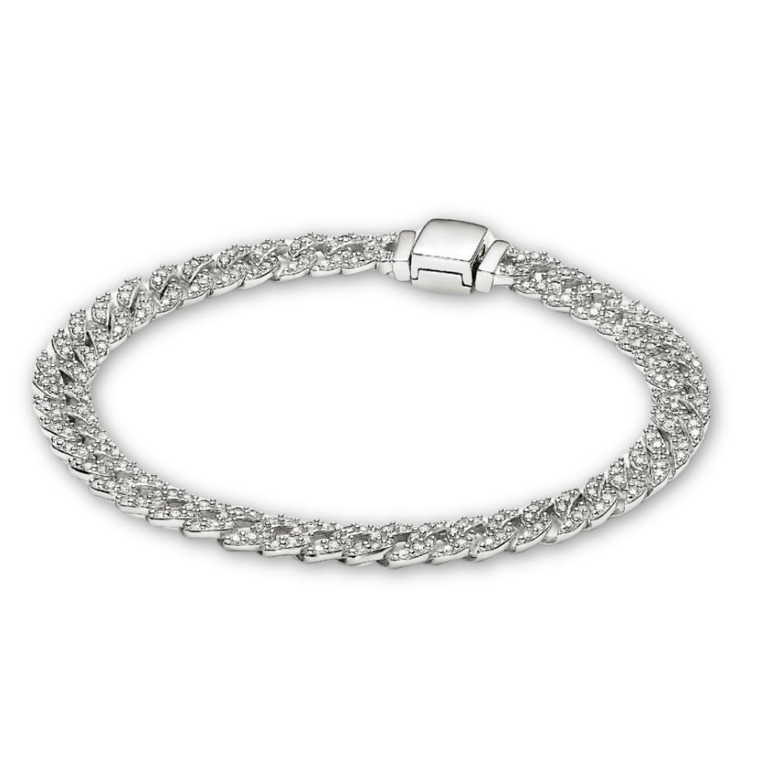 Cuban Armband met Moissanite