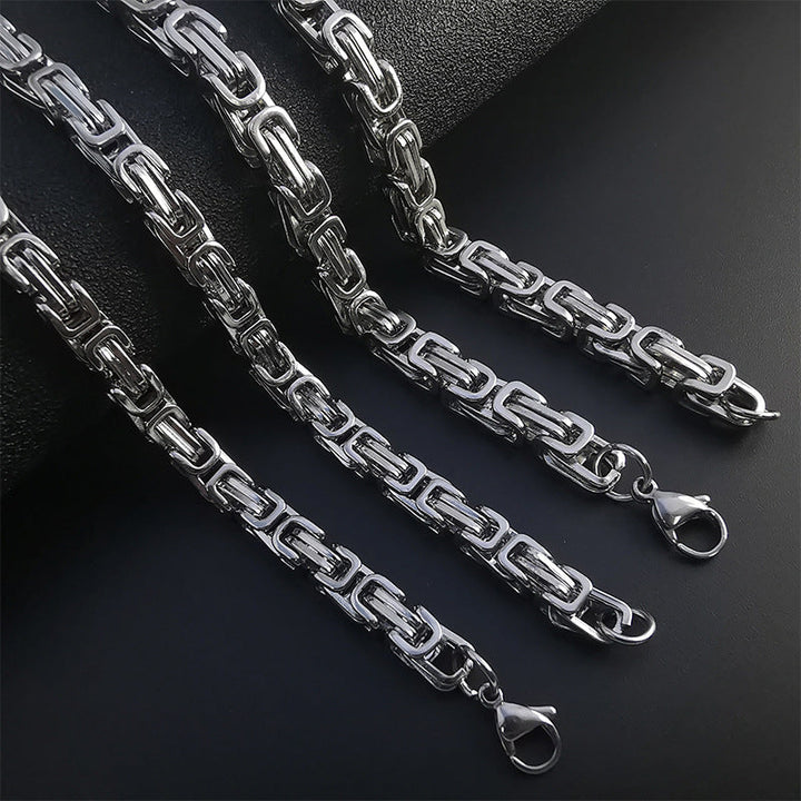 Korvin Byzantijnse Ketting | Wit Goud
