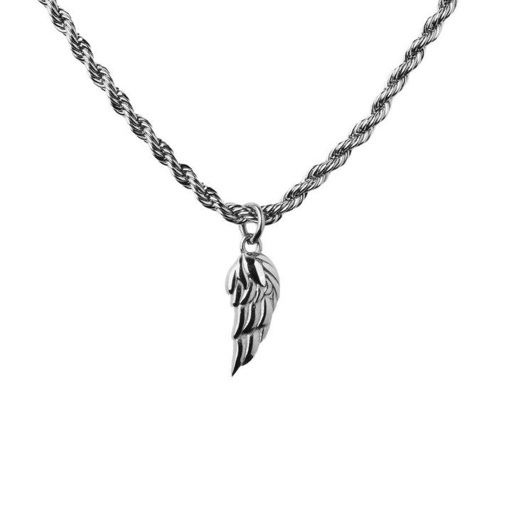 Elio Wing Pendant Necklace | Wit Goud