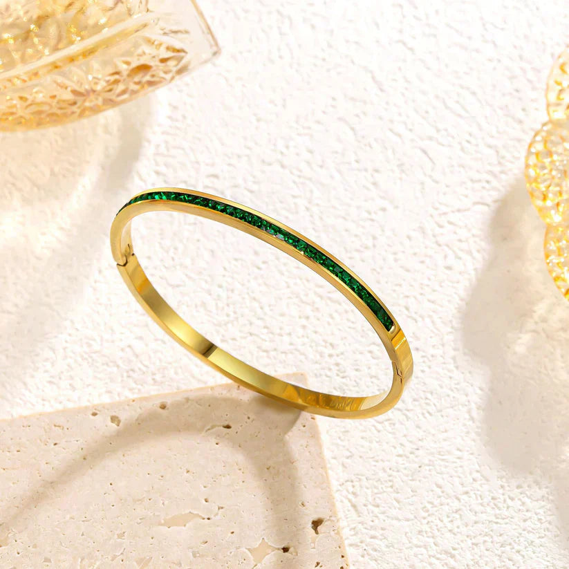 Groen Gouden Armband