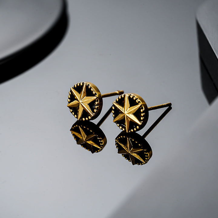 Ardyn Northstar Stud Oorbellen | Wit Goud