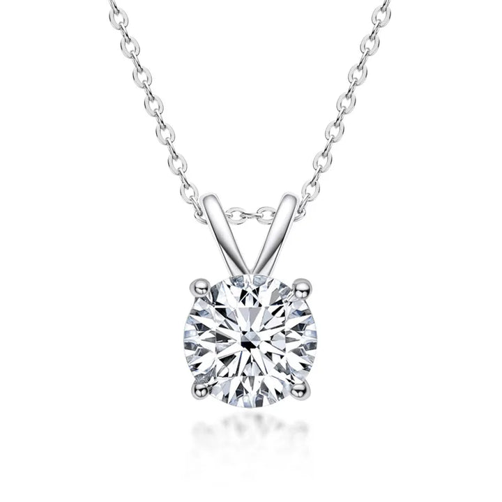 Exclusieve Sterling Zilveren Ketting met Moissanite