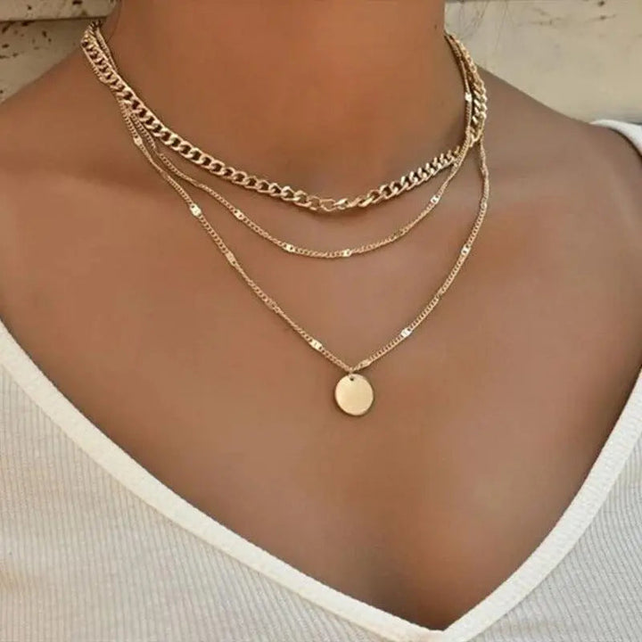 Elegante Gouden en Zilveren Kraag