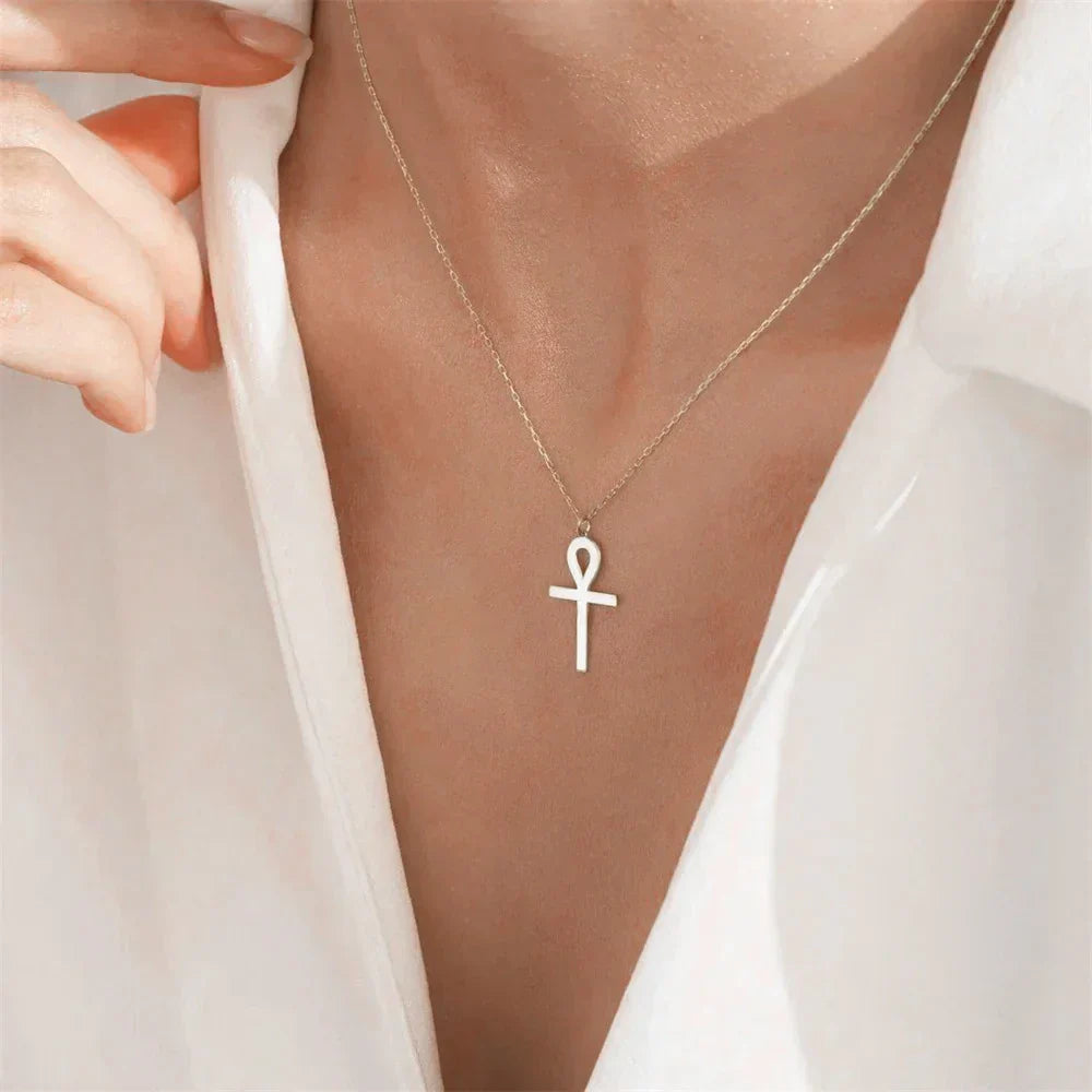 Ketting met Gouden Ankh Hanger
