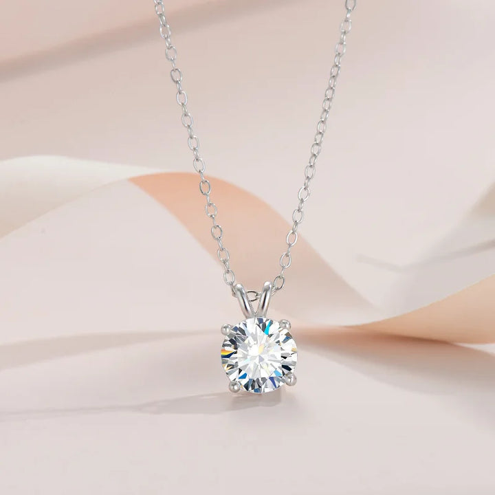 Exclusieve Sterling Zilveren Ketting met Moissanite