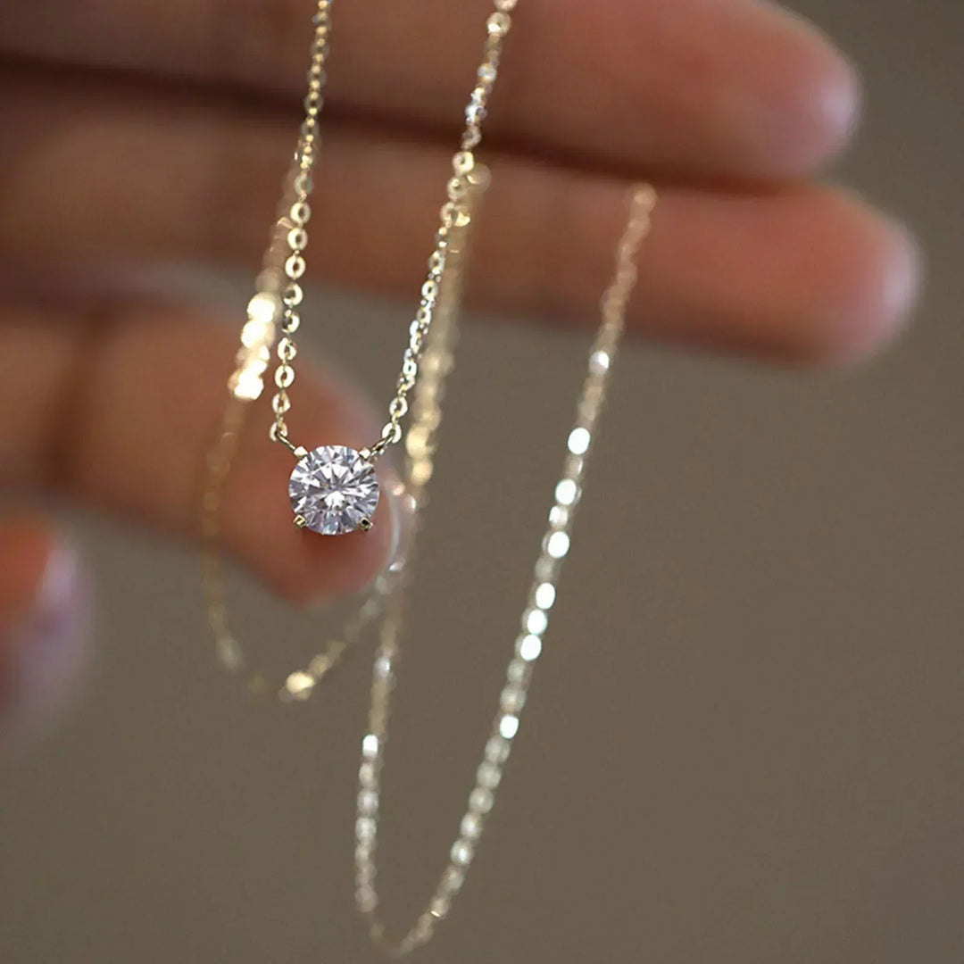Gouden Plated Collier met Zirkonia's