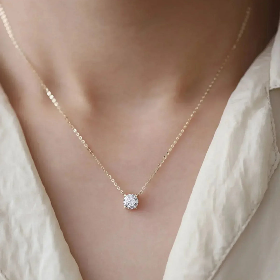 Gouden Plated Collier met Zirkonia's