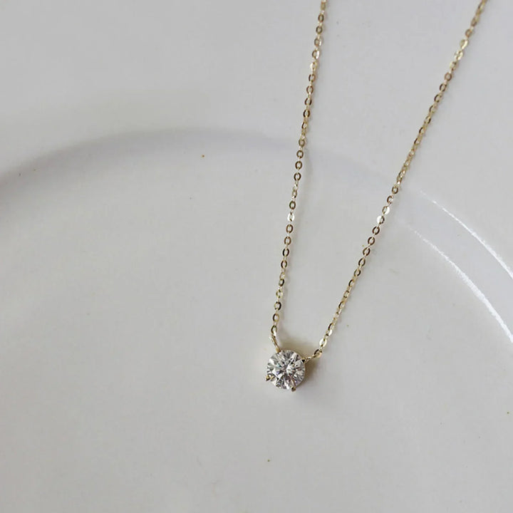 Gouden Plated Collier met Zirkonia's