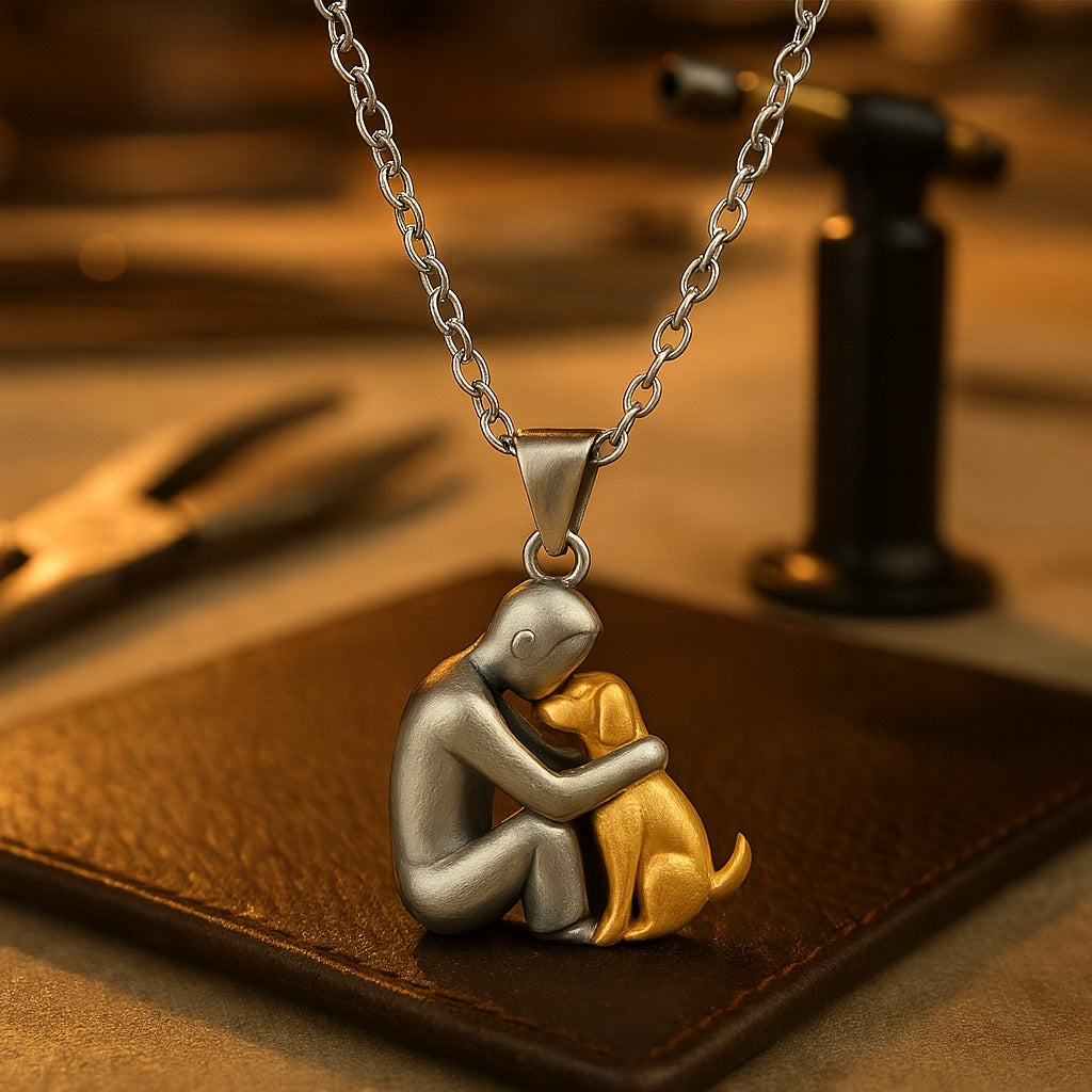 Omarmende Ketting met Dier