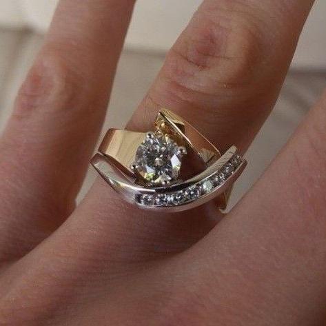 Gouden Fusion Ring™ – Vrije Vorm & Glans