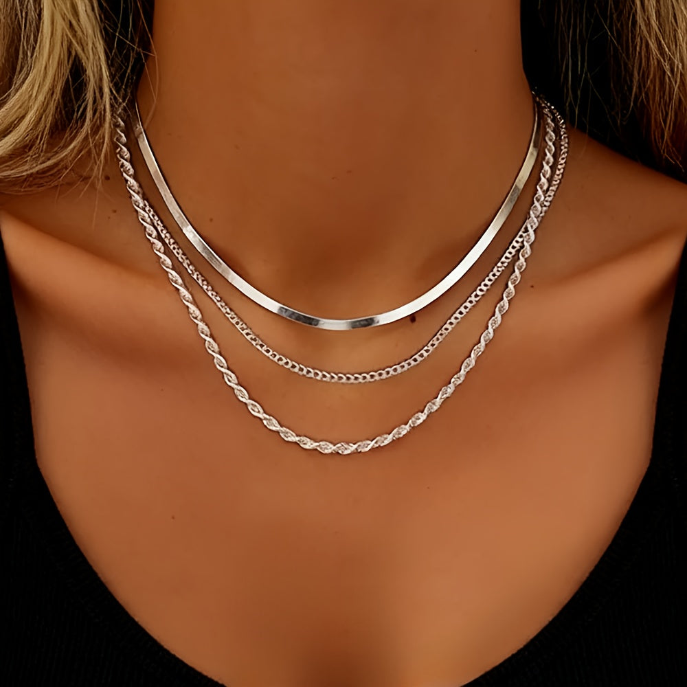 Elegante dubbele gouden halsketting