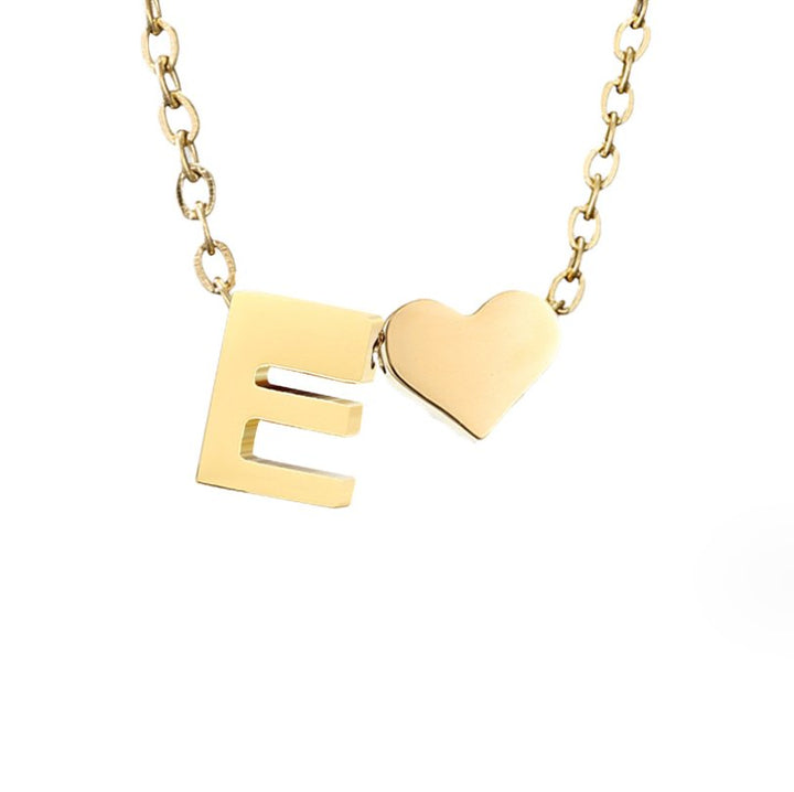 Tijdloos Initiaal Collier met Hart Hanger