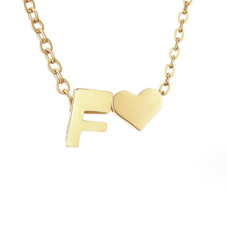 Tijdloos Initiaal Collier met Hart Hanger