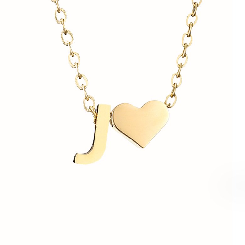 Tijdloos Initiaal Collier met Hart Hanger