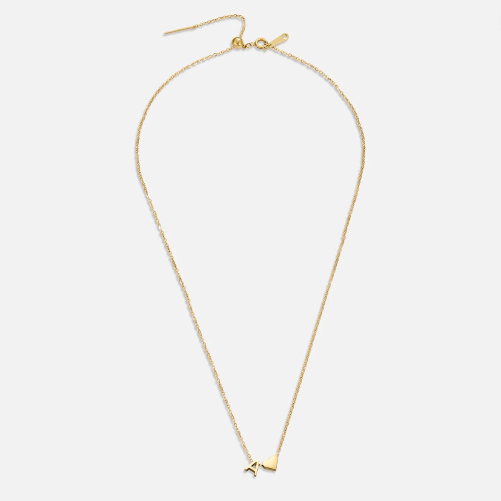 Tijdloos Initiaal Collier met Hart Hanger