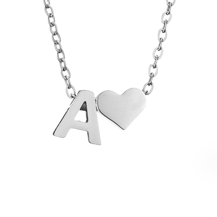 Tijdloos Initiaal Collier met Hart Hanger