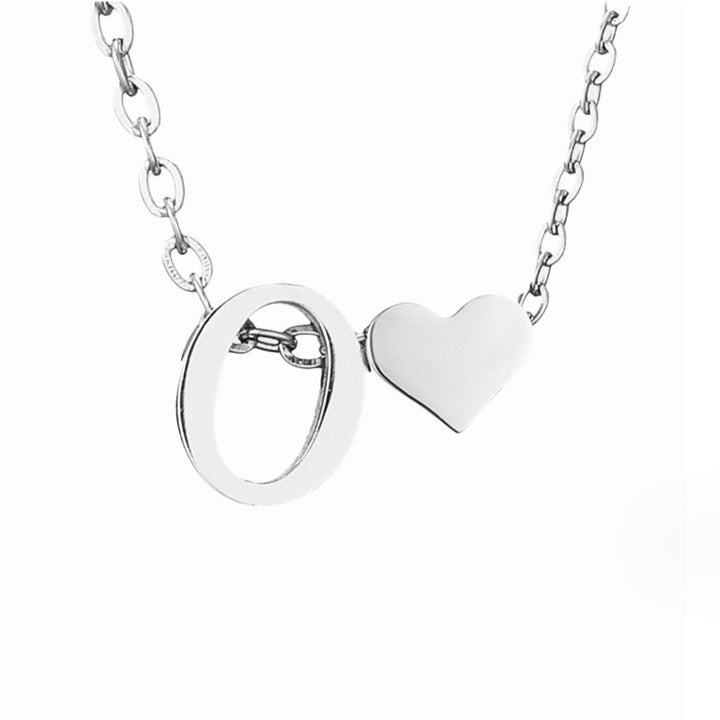Tijdloos Initiaal Collier met Hart Hanger