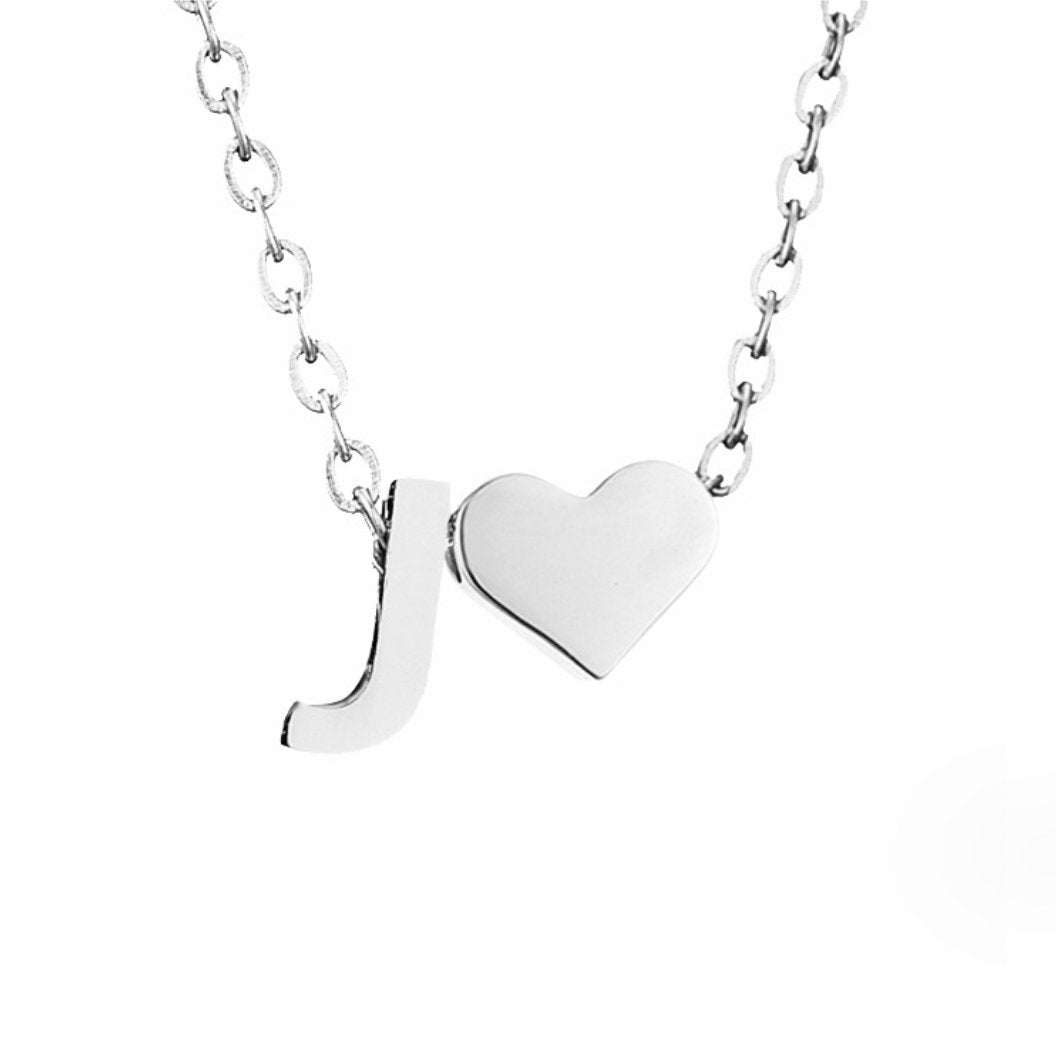 Tijdloos Initiaal Collier met Hart Hanger
