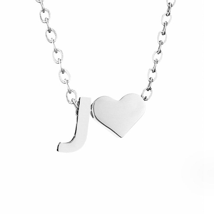 Tijdloos Initiaal Collier met Hart Hanger