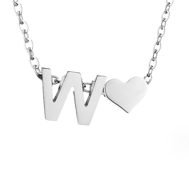 Tijdloos Initiaal Collier met Hart Hanger