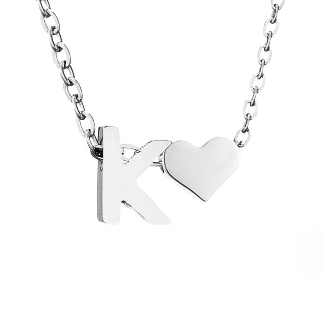 Tijdloos Initiaal Collier met Hart Hanger
