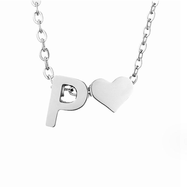 Tijdloos Initiaal Collier met Hart Hanger