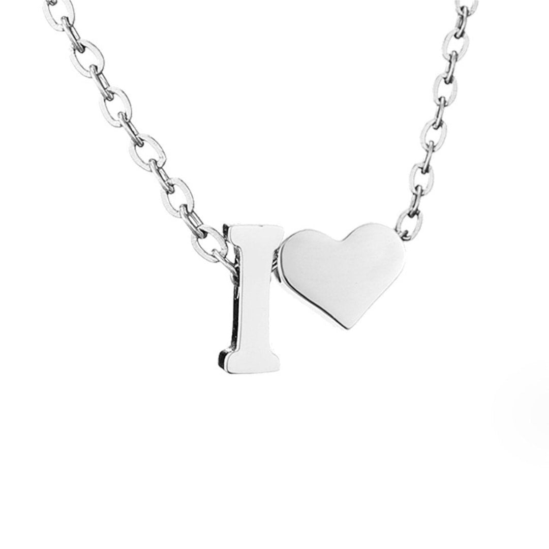 Tijdloos Initiaal Collier met Hart Hanger
