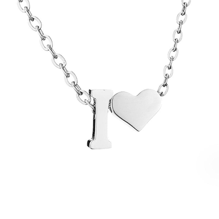 Tijdloos Initiaal Collier met Hart Hanger